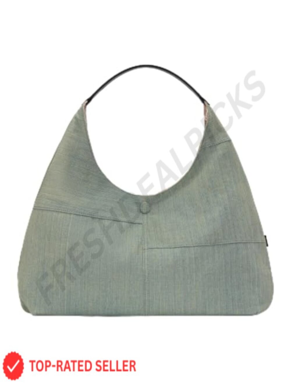 Reversible Denim Slouchy Hobo Shoulder Purse Tote Bag for Women